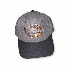 Vintage Boeing F-15E Strike Eagle Adjustable Baseball Cap Hat Gray/Black picture