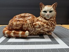 Vintage 1950s Marston Califronia Ceramic Cat Mid-Century Modern Ginger Figurine picture
