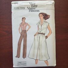 Very Easy Vogue Pattern 7088, Size D. Blouse, Skirt,  Pants. Cut, Complete picture