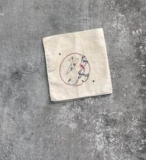 Vintage WW2 Keep Em flying Chain Stitched Handkerchief. Airplane picture
