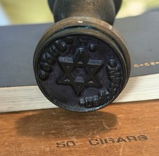 WWII GERMAN JEWISH WARSAW GHETTO MAIL HAND STAMP picture