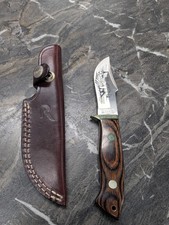 RIGID RG-47 VINTAGE SEKI JAPAN (1970’S-80’S) ETCHED GRIZZLY BEAR - ORG. SHEATH picture