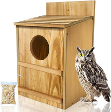 Owl House-Wooden Owl Box Owl Houses for Outdoors Suitable for Barn Owl Nesting picture