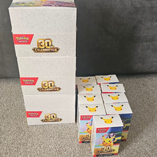 Pokémon TCG 30th Celebration Mini Tins Set  Display Box x3 Booster Bundle x9  picture