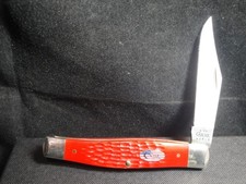 Case XX Jack Stockman POCKET KNIFE Red Bone USA6175SS No Box.. 5X's 3 Dots-2002 picture