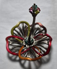 Rare VTG Chico's Jewelry Prototype Ring Tree – Hand-Etched Signed Design Sample picture