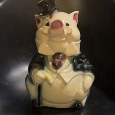 McCoy Vintage Ceramic Pig Cookie Jar with Lid 11.5