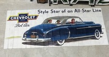 Original 1950 Chevrolet Belair Billboard 9’ X 18’ picture