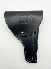 US Military Style Leather Holster Colt 1903 1908 Pocket Hammerless Black Replica picture