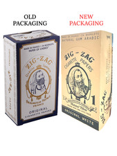 1 BOX of 24 PACKS - ZIG ZAG ORIGINAL WHITE ROLLING PAPERS -  picture