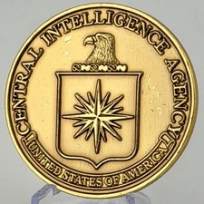 CIA Headquarters Langley Challenge Coin Central Intelligence Agency Vintage picture