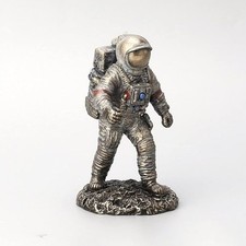 Standing Astronaut Cold Cast Bronze Finish Sculpture Home Decorative Collection picture
