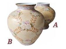 Huge Chinese Canton Famille Rose Porcelain Vase, Hand-painted Chinoiserie picture