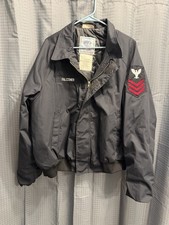 Vintage US Navy Utility Jacket DSCP Quarterdeck E-6 PO1 Falconer XL Regular picture