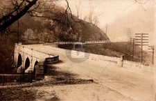 St Clairsville OH Ohio c1910 Bridge Ferren RPPC Photo Postcard COPY picture