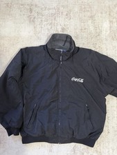 Coca-Cola Black Full Zip Fleece Lined Jacket, Size XL Soda Theme picture
