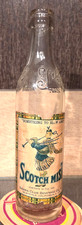 1930'S SIERRA CLUB SCOTCH MIST PAPER LABEL EMBOSSED BOTTLE GLENDALE CA 10 OUNCE picture