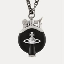 Vivienne Westwood Oil Lighter Matte Black With ORB Chain & Case picture