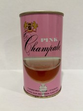 Vintage Pink Champale Malt Liquor Straight Steel Beer Can - Trenton, New Jersey picture