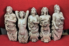 5 MARINE FIGUREHEAD CLASSIC SIREN STATUE SEA SHIP  SAILBOAT PIRATE BOATS SAILORS picture