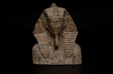 Authentic Ancient Egyptian Antique Rare King Khafre Head Statue Figurine BC picture