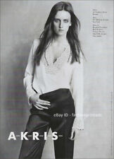 AKRIS 1-Page Magazine PRINT AD Fall 2002 ANNE CATHERINE LACROIX picture