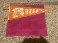 VTG RICHMOND VA STATE CAPITOL Banner PENNANT Norsid Manufacturing Co YONKERS NY picture