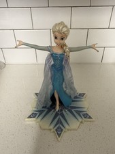 Disney Frozen Elsa Figurine w/ Snowflake Base picture