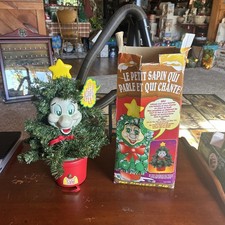 Vintage 1997 Telco Motionette Talking Singing Christmas Tree Pinecone Kid NIB picture