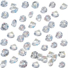 HANSGO 500PCS Diamonds, Mini Clear Fake Diamonds Acrylic Gems Table Scatter C... picture