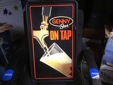 Dented  Working  Genny Beer On Tap Lighted Bar Sign Mirro Products 19873 Genesee picture