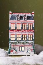 Anthropologie Emily Taylor Light-Up Holiday House Chalet Cafe Coffee Shop NEW picture