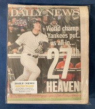 NY YANKEES 2009 World Series COMPLETE Newspaper Lot of 1 3 - NY DAILY NEWS picture