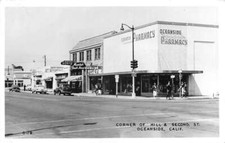 Oceanside California Corner of Hill and Second Street Real Photo PC AA84253 picture