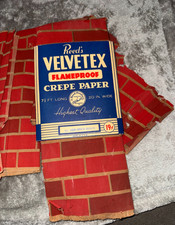 Vintage Reed's Velvetex Flameproof Crepe Paper picture