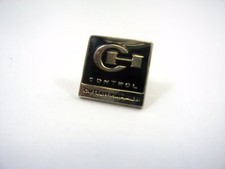 Vintage Cutler-Hammer Control Lapel Pin Tie Tack CH Logo Black Silver picture