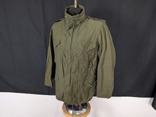 Vintage US Military M65 Jacket MEDIUM REGULAR Aluminum Zipper OG-107 Coat 1966 picture