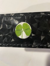Lucky Four Leaf Clover With Protective Card, Lucky Magical Spiritual Wild Caught picture