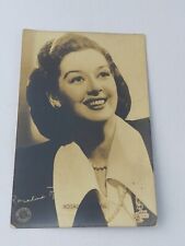 Rosalind Russell Vintage photo  With mpea of America stamp signed picture