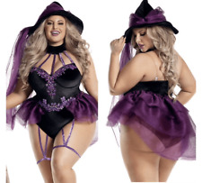 Party King PLUS SIZE SUGAR PLUM WITCH COSTUME Halloween Size 1X Role Play picture
