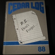 Vintage 1988 Cedar Crest High School Yearbook Cedar Log Lebanon Pennsylvania picture