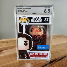 ⭐SALE⭐ STAR WARS GRADED 8.5 Near Mint+ Funko: Adam Driver auto KYLO REN LOA+COAs picture