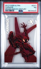 2017 Fleer Ultra Marvel Carnage Spider-Man EX Century #EX11 PSA 7 Pop 1 picture