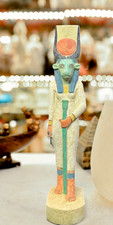 Large Hand-Painted Egyptian Goddess Hathor Goddess of Love Statue Home Decor picture