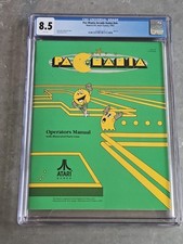 Atari PAC-MANIA ORIGINAL 1987 Arcade Game Manual - FIRST PRINTING CGC 8. 5 🟡👻 picture
