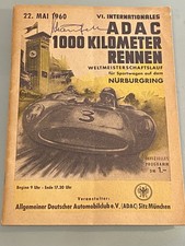1960 ADAC 1000km race 1960 Nürburgring program booklet signed Karl Hans Schäufele picture