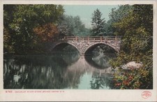 Postcard Ashuelot River Stone Bridge Keene NH  picture