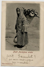 French North Africa -Little Arab Porter - Vintage Postcard, 1900s picture