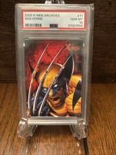 Rittenhouse 2009 Marvel X-Men: Archives Card Wolverine #71 PSA 10: Low Pop 36 🔥 picture