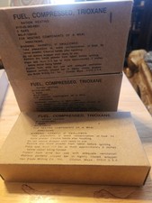 Military Ration Heating Trioxane Fuel Bars 3 Boxes (9 Bars Total) MIL-F-10805C picture